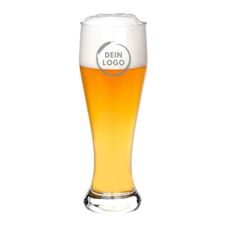 Biergläser (Weizen) mit Logogravur